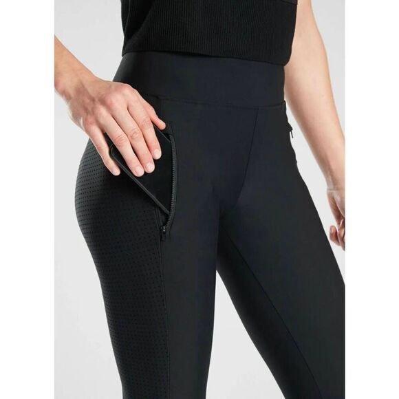 ATHLETA Stellar Crop Pant In Black Size XSP - Picture 3 of 6